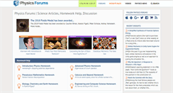 Desktop Screenshot of physicsforums.com